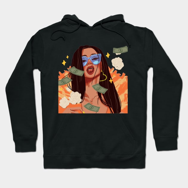 cardi b awesome Hoodie by weenoliumco